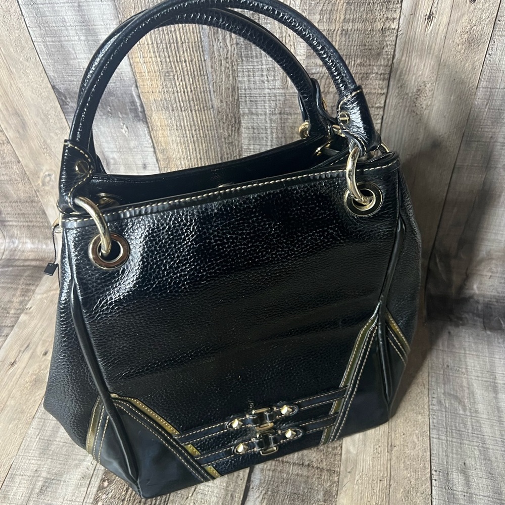 Daks black leather top handle shoulder bag - Picture 5 of 16